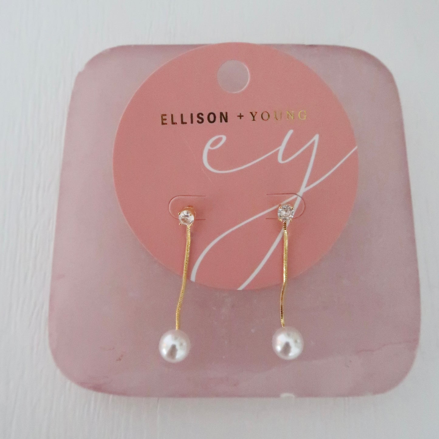 Dangling Pearl Earrings